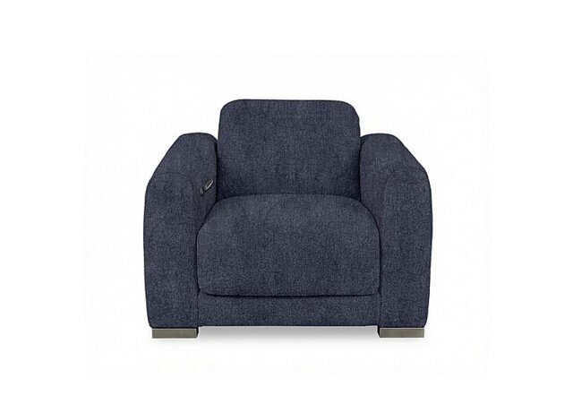 Edison Fabric Power Recliner Chair with Power Headrests and Lights