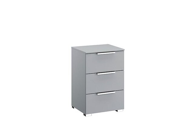 Rauch - Formes Decor 3 Drawer Bedside Chest - Silk Grey