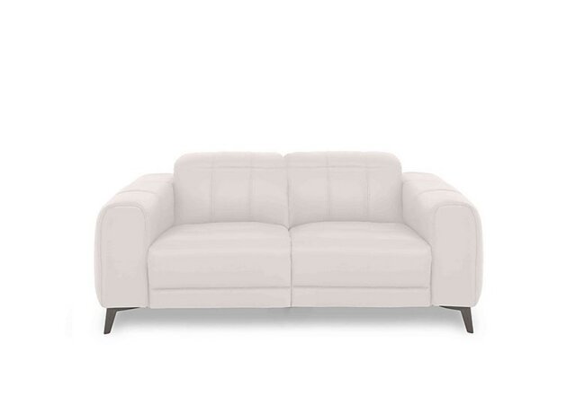 Ezra 2 Seater Leather Sofa - Cotton