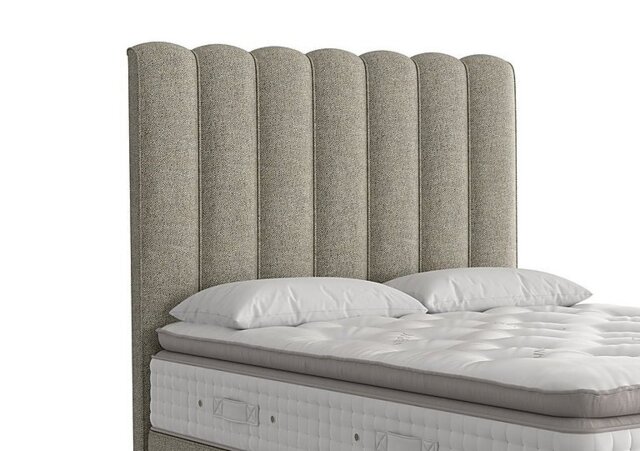 Vispring - Highclere Floor Standing Headboard - King Size - Boucle Flint
