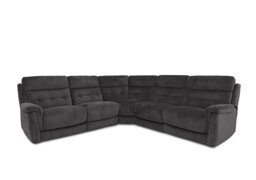 Springer Fabric Large Power Recliner Corner Sofa - Anthracite