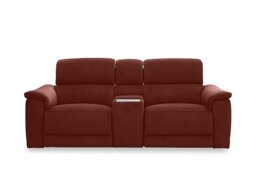 Genius Fabric 2 Seater Power Recliner Media Sofa with Power Headrest, Power Lumbar and Heated Seats