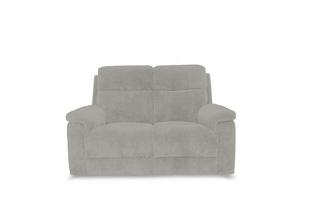 Raven Fabric 2 Seater Power Recliner Sofa - Opulence Silver