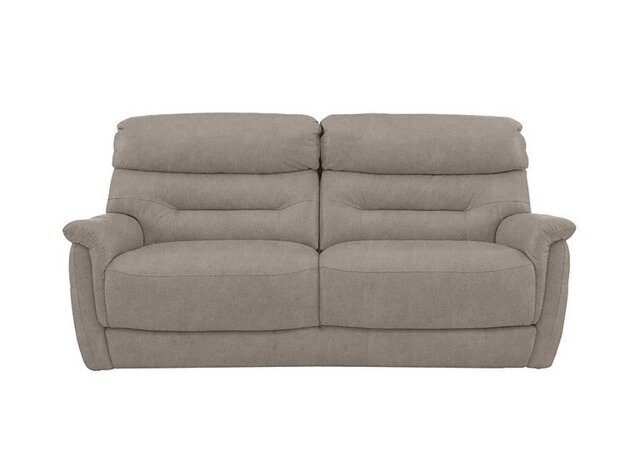 Chicago 3 Seater Fabric Sofa - Silver