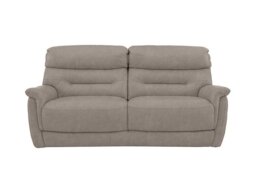 Chicago 3 Seater Fabric Sofa - Silver
