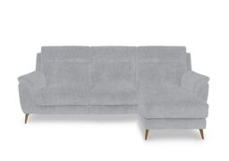 Eclipse Fabric 3 Seater Power Recliner Right Hand Facing Chaise End Sofa with Power Headrests