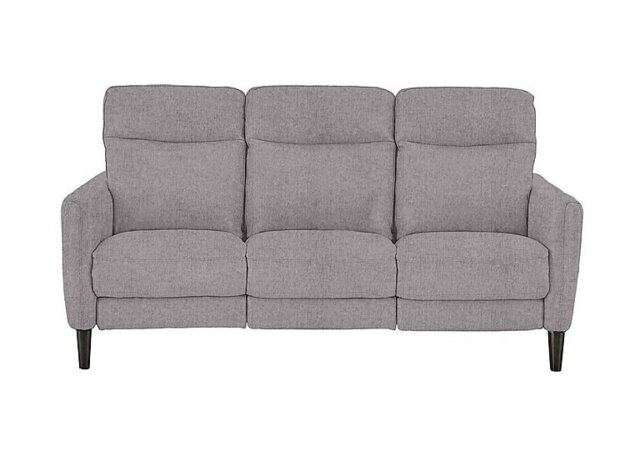 Compact Collection Petit 3 Seater Fabric Power Recliner Sofa - R27 Pewter