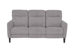 Compact Collection Petit 3 Seater Fabric Power Recliner Sofa - R27 Pewter
