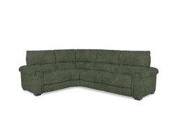 Nixon Fabric Left Hand Facing Corner Power Recliner Sofa - Olive Green