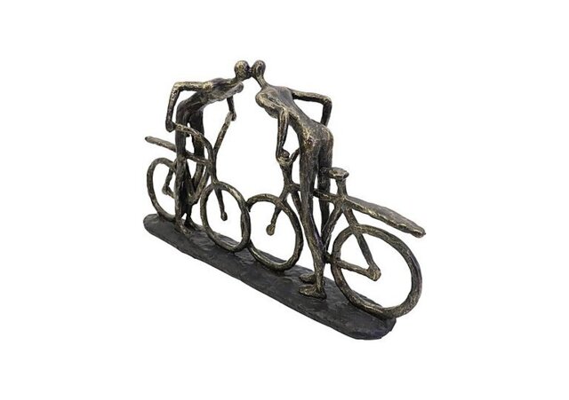 Smooching Cyclist Sculpture