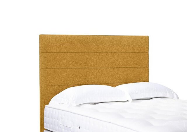 Artisan Collection Natsu Standard Floor Standing Headboard - Small Double - Tweed Mustard