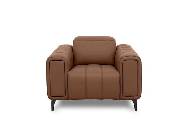 Elphaba Leather Chair with Storage Arms