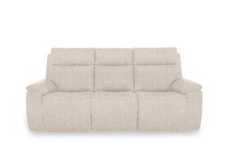 Aero Fabric 3 Seater Power Recliner Sofa with Power Headrests - Anivia Nature