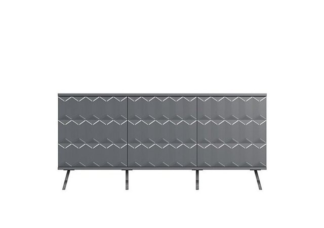 Alpha 3 Door Sideboard with SMART LED Lighting - Grey