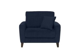 Ideal Home - Brondby Fabric Cuddle Chair - R330 Steel Blue