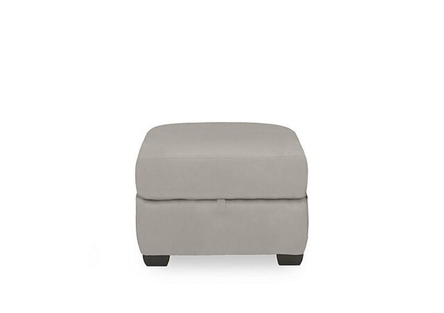 World of Leather - Compact Collection Titch NC Leather Storage Footstool - Feather