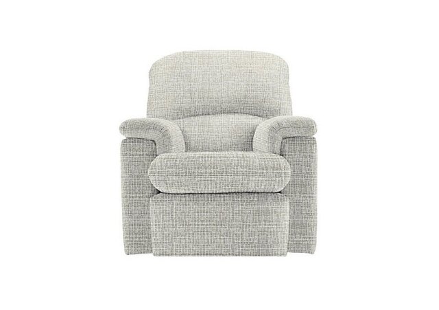 G Plan - Chloe Small Fabric Manual Recliner Armchair - Waffle Taupe