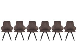 Enterprise Set of 6 Swivel Dining Arm Chairs