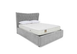 Highgrove - Bauer Ottoman Bed Frame - Double - Aston Silver