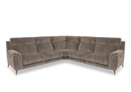 Eclipse Large Fabric Power Recliner Corner Sofa with Power Headrests