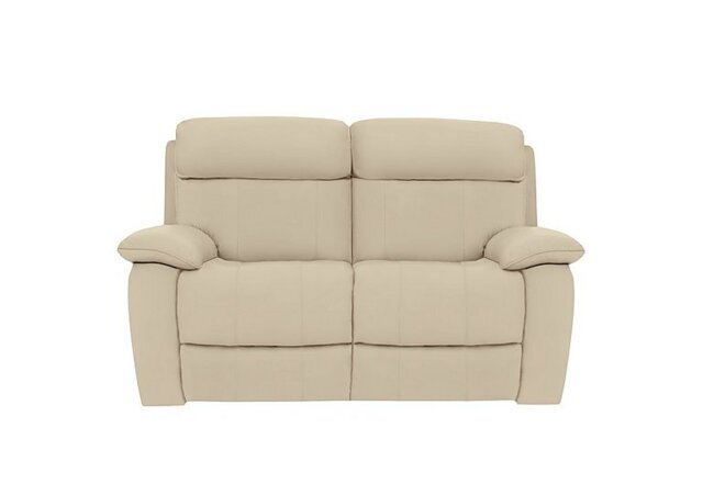 World of Leather - Moreno 2 Seater NC Leather Sofa with Power Recliner - NC Bisque