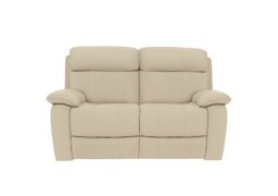 World of Leather - Moreno 2 Seater NC Leather Sofa with Power Recliner - NC Bisque