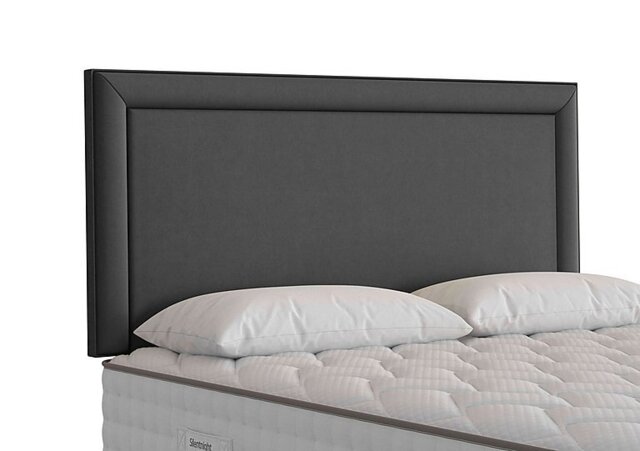 Silentnight - Fauna Strutted Headboard - Super King - Smooth Velvet Charcoal