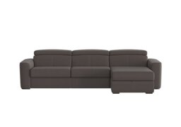 Infinity Fabric Right Hand Facing Corner Chaise Sofa Bed with Storage - Dark Grey
