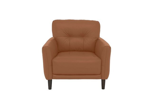 World of Leather - Uno NC Leather Chair - Pecan Brown