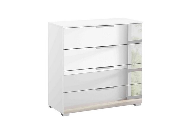Rauch - Rio 80cm 4 Drawer Chest - Alpine White Carc/Mirror - Bedroom Furniture