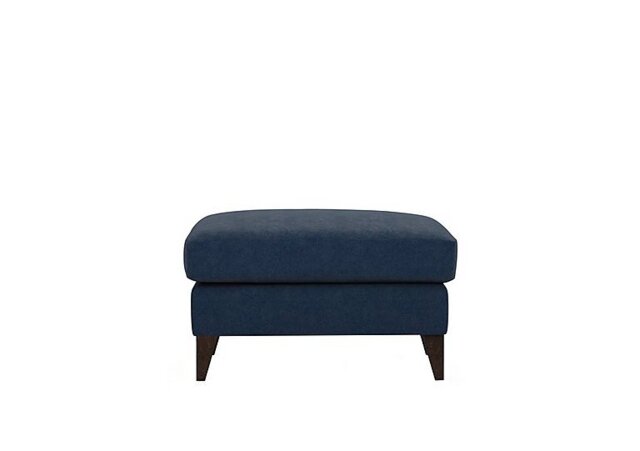 The Lounge Co. - Romilly Fabric Footstool - Damson Jam