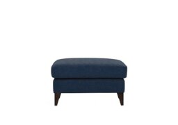 The Lounge Co. - Romilly Fabric Footstool - Damson Jam