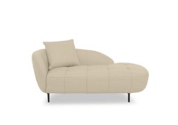 World of Leather - Bridgerton NC Leather Chaise - NC Bisque