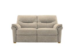 G Plan - Seattle 2 Seater Fabric Sofa with Wooden Feet - Kampala Beige