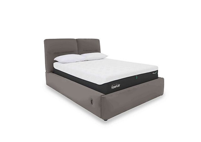 World of Leather - Stark BV Leather Electric Ottoman Bed Frame - King Size - BV Elephant