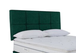Sleepeezee - Dalmore Strutted Headboard - Double - Queens Green