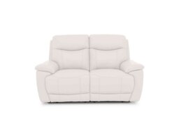 Sloane 2 Seater Leather Sofa - Cotton
