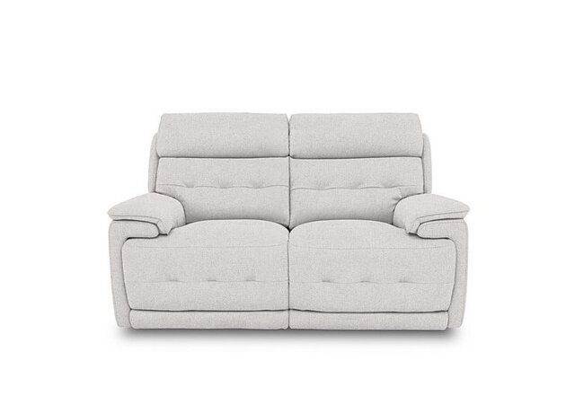 Brescia Fabric 2 Seater Sofa with Power Recliner - Mink