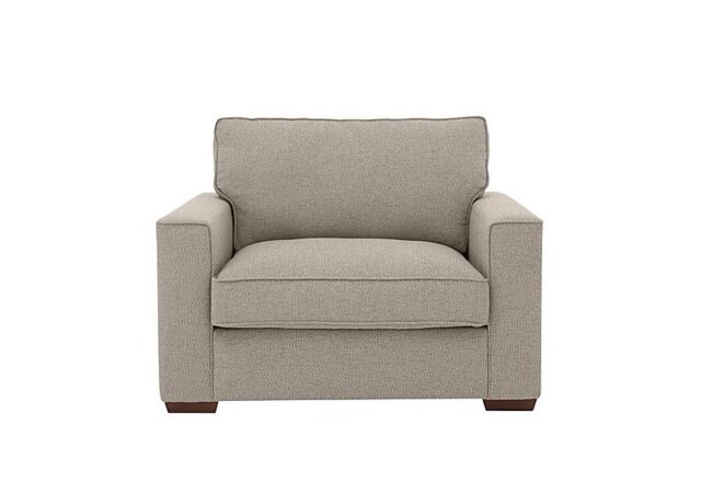 Cory Fabric Snuggle Chair - Dallas Natural