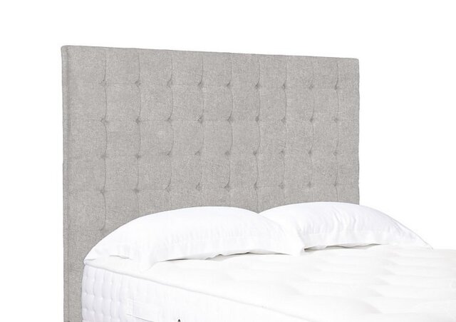 Artisan Collection Dot High Floor Standing Headboard - Single - Tweed Stone