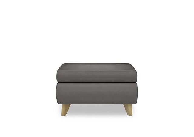 World of Leather - Malmo NC Leather Coffee Table Storage Footstool - NC Elephant