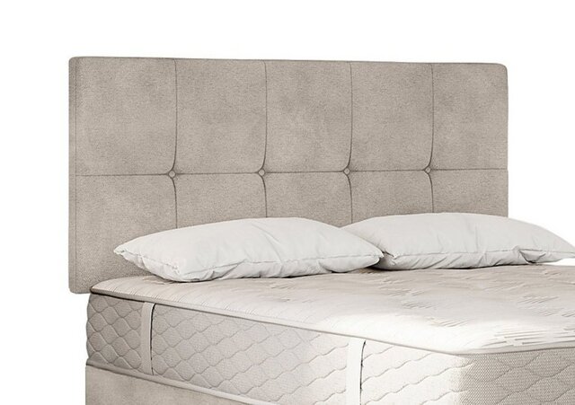 Sealy - Savoy Strutted Headboard - Super King - Velvet Dove