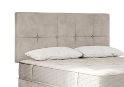Sealy - Savoy Strutted Headboard - Super King - Velvet Dove
