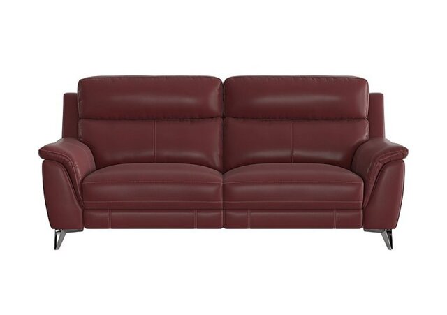Contempo 3 Seater NC Leather Power Recliner Sofa - NC Deep Red