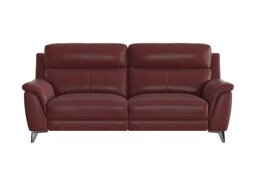 Contempo 3 Seater NC Leather Power Recliner Sofa - NC Deep Red