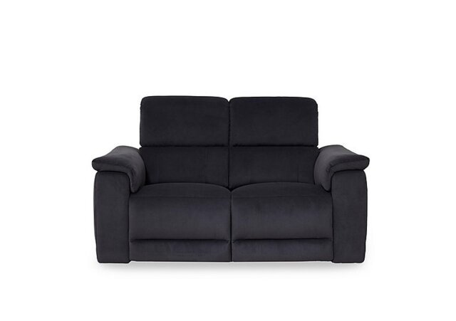 Genius Fabric 2 Seater Power Recliner Sofa with Power Headrests - Iron Grey