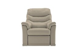 G Plan - Malvern Leather Armchair with Manual Recliner - Oxford Mushroom