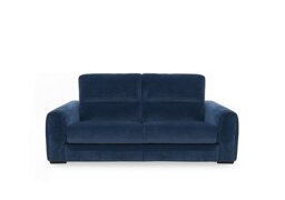 Flex Fabric 2 Seater Power Recliner Sofa with Storage Arms - R330 Steel Blue