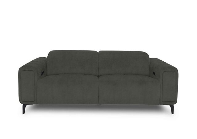 Elphaba Fabric 3 Seater Power Recliner Sofa with Storage Arms - Manhattan Pine