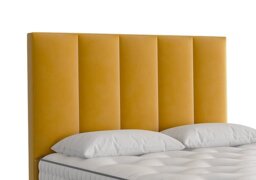 Vispring - Ceto Floor Standing Headboard - Double - Plush Saffron